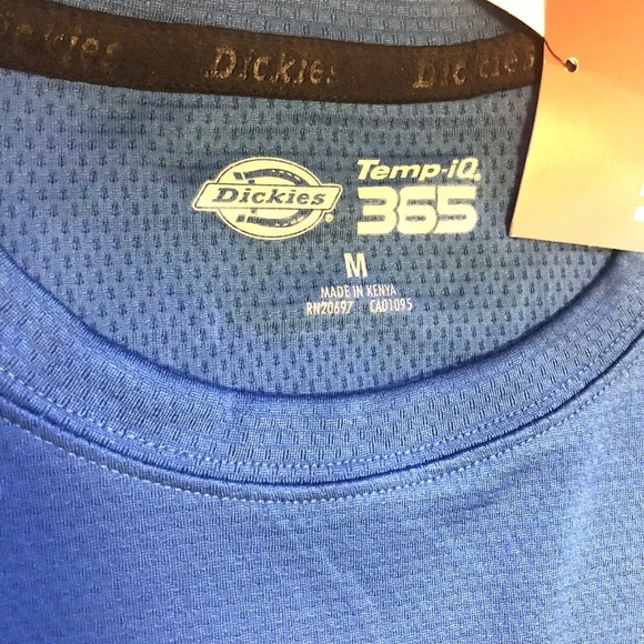 Dickies Temp-IQ 365 Vented Blue/Gray Long Sleeve Tee T-Shirt Medium - Picture 3 of 4